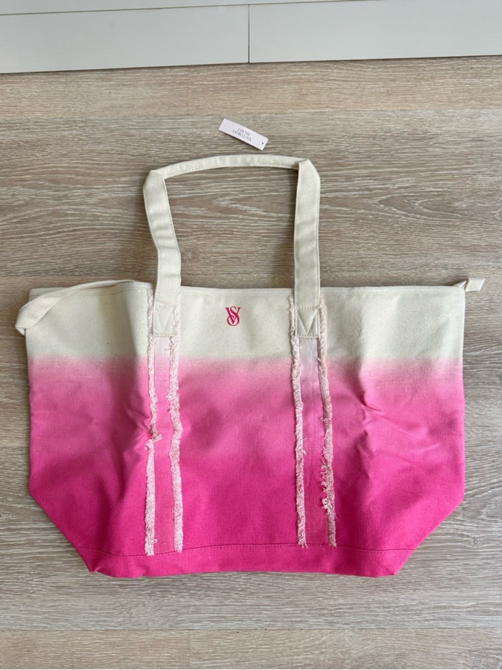 Victoria's Secret Pink Ombre Canvas Tote
